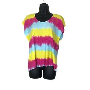 One Teaspoon Colourful Oversized 100% Rayon Sleeveless Top Size XXS